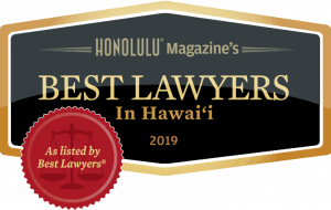 Honolulu Magazine Best Lawyers 2019